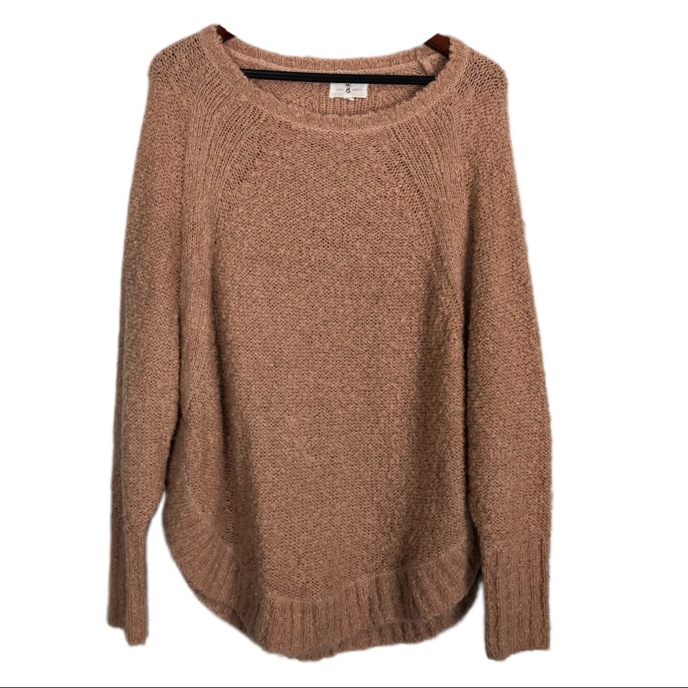 Lou & Grey Oversized Dusty Coral Sweater Medium